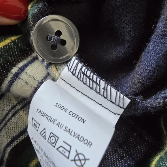 L L Bean Scotch Plaid Flannel Traditional Fit Size S - Picture 8 of 8